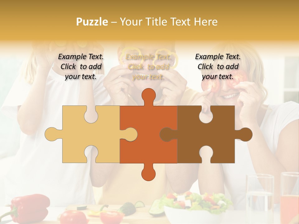 Little Girl Slice PowerPoint Template