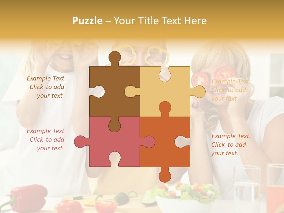 Little Girl Slice PowerPoint Template