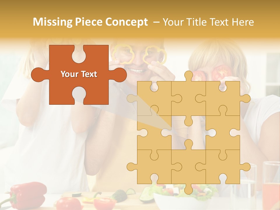 Little Girl Slice PowerPoint Template