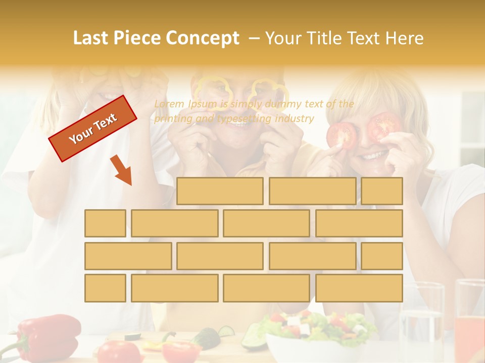Little Girl Slice PowerPoint Template
