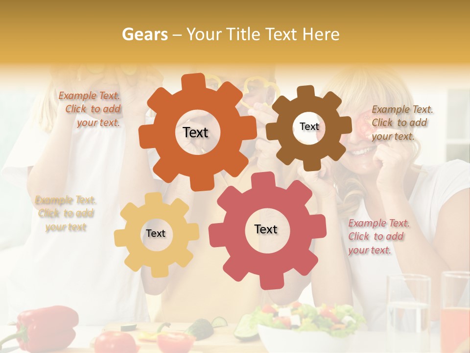 Little Girl Slice PowerPoint Template