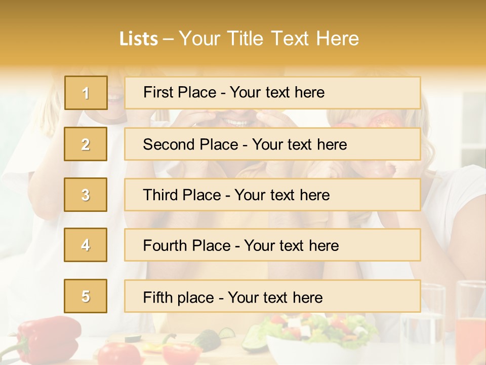 Little Girl Slice PowerPoint Template