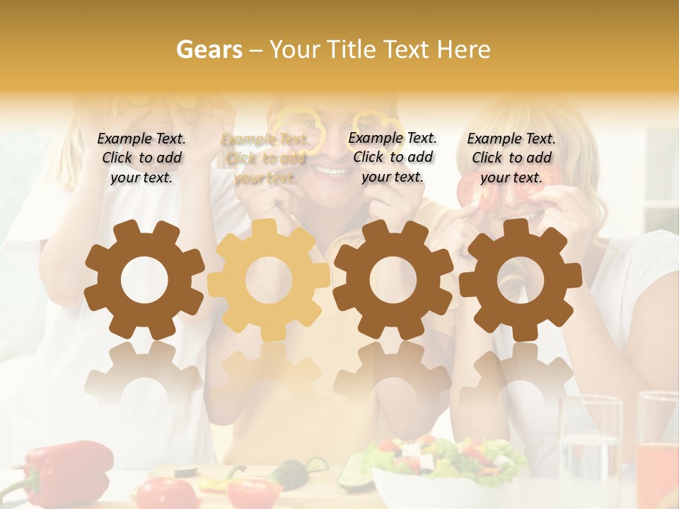 Little Girl Slice PowerPoint Template