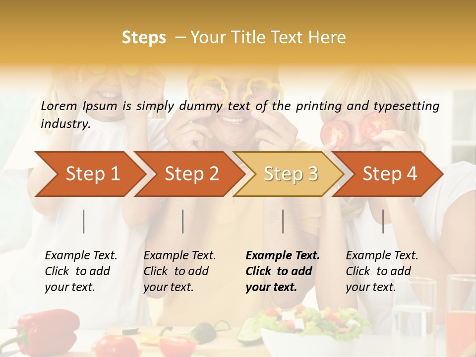 Little Girl Slice PowerPoint Template
