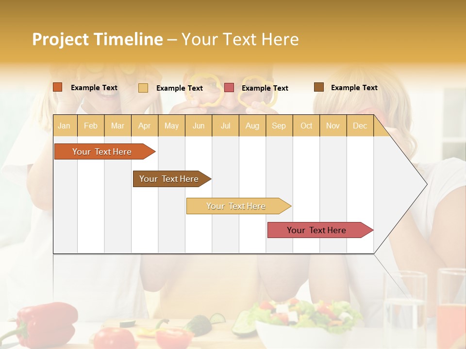 Little Girl Slice PowerPoint Template