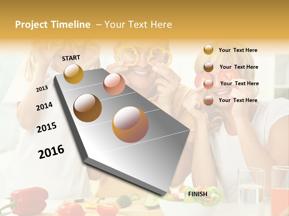 Little Girl Slice PowerPoint Template