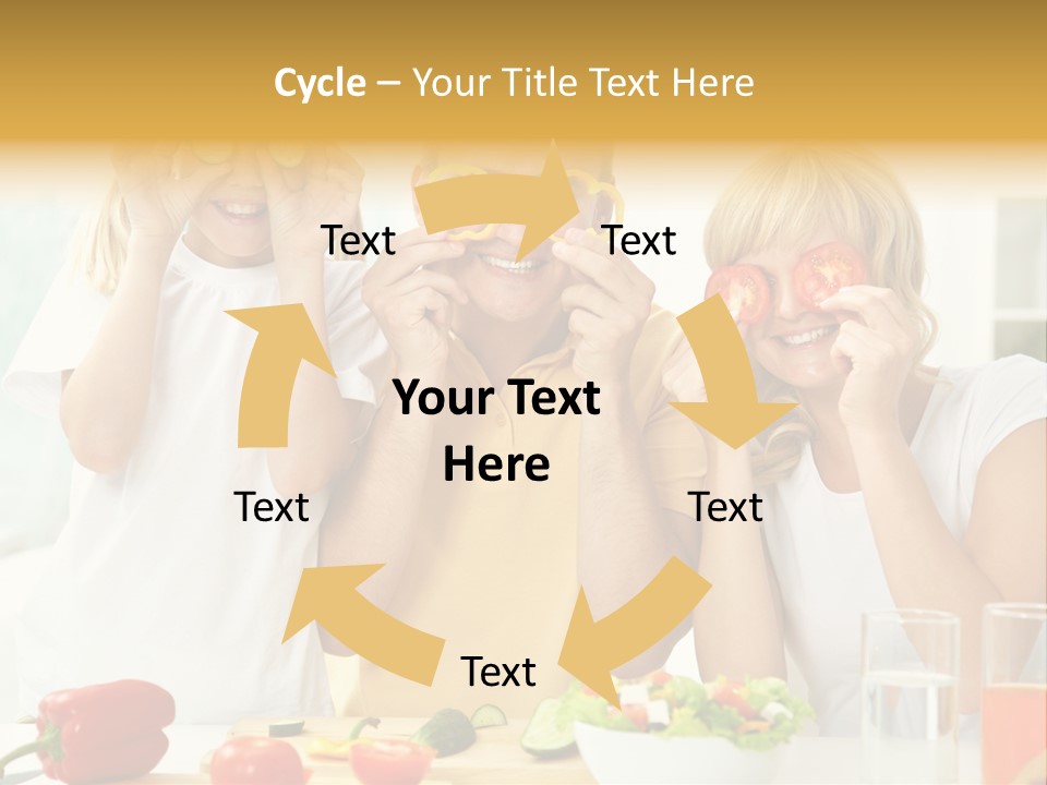 Little Girl Slice PowerPoint Template