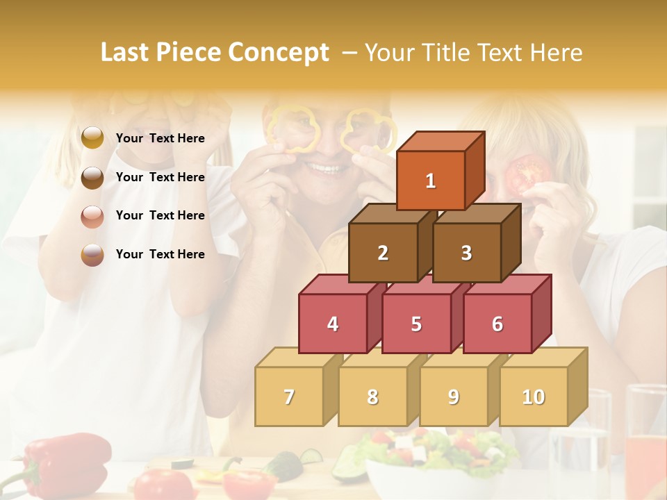 Little Girl Slice PowerPoint Template