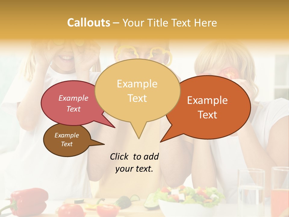 Little Girl Slice PowerPoint Template