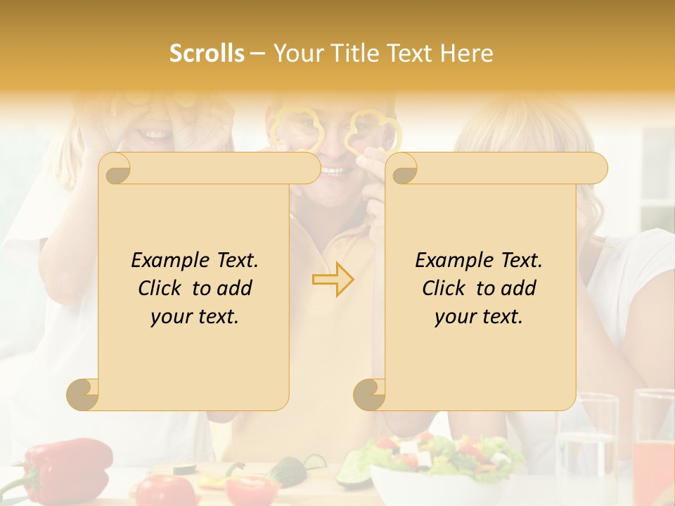 Little Girl Slice PowerPoint Template