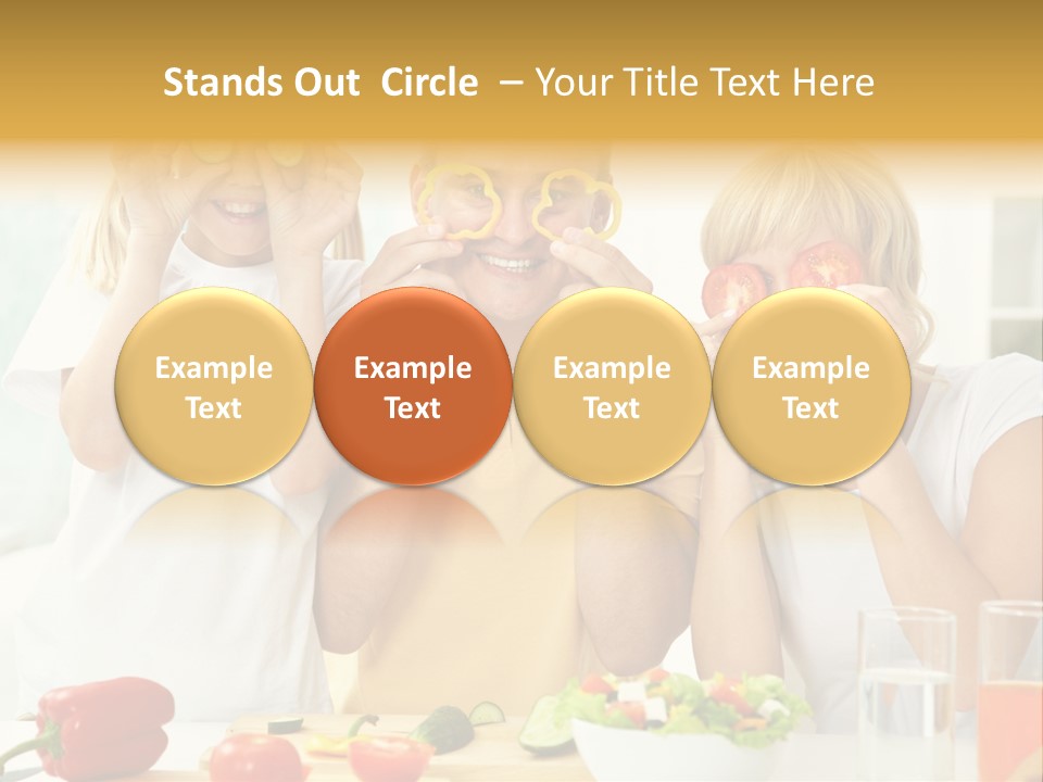Little Girl Slice PowerPoint Template