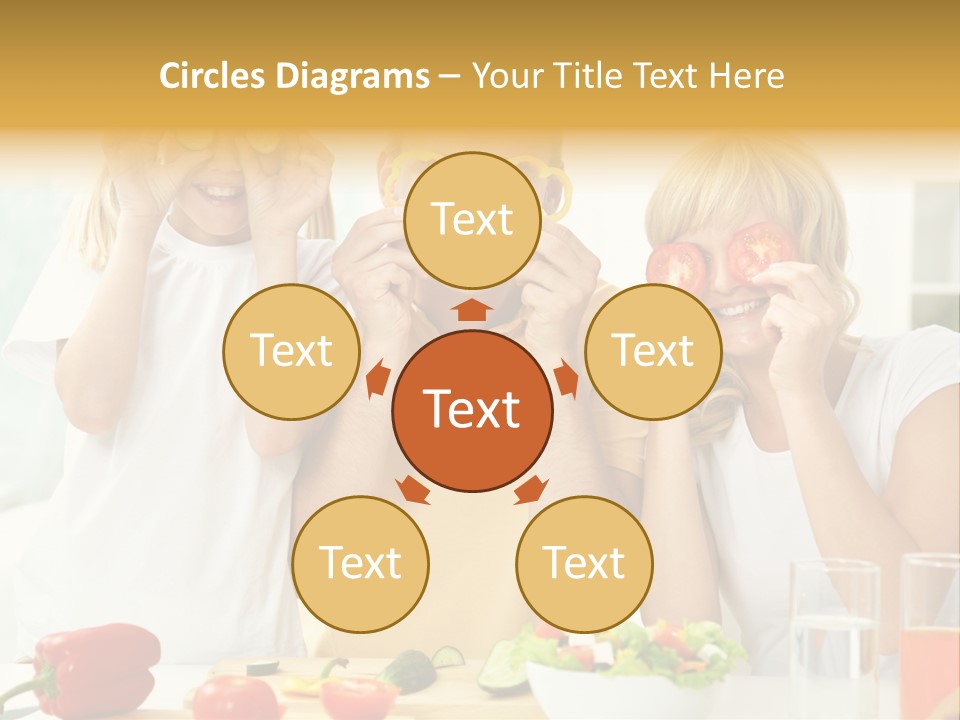Little Girl Slice PowerPoint Template