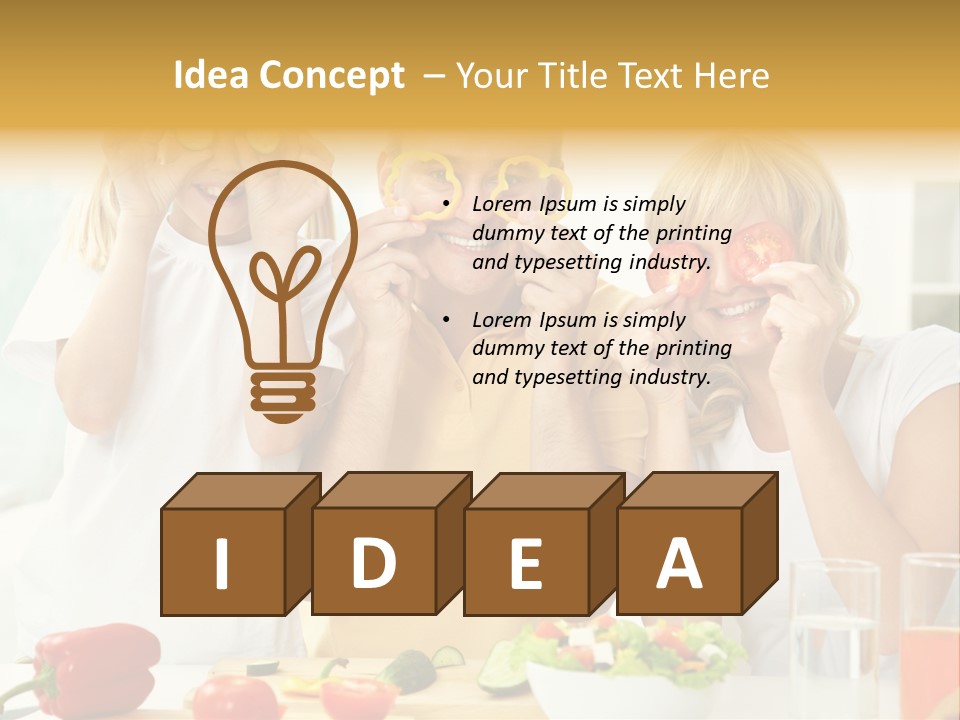 Little Girl Slice PowerPoint Template