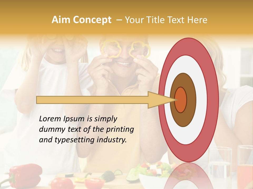 Little Girl Slice PowerPoint Template