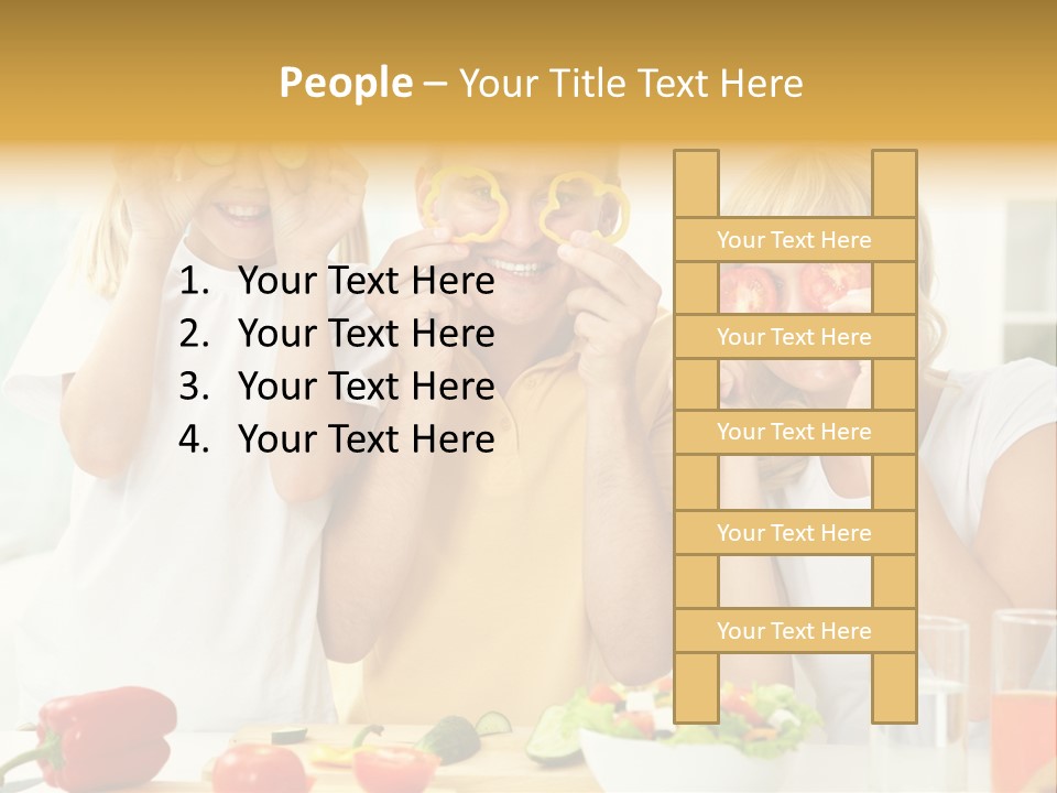 Little Girl Slice PowerPoint Template