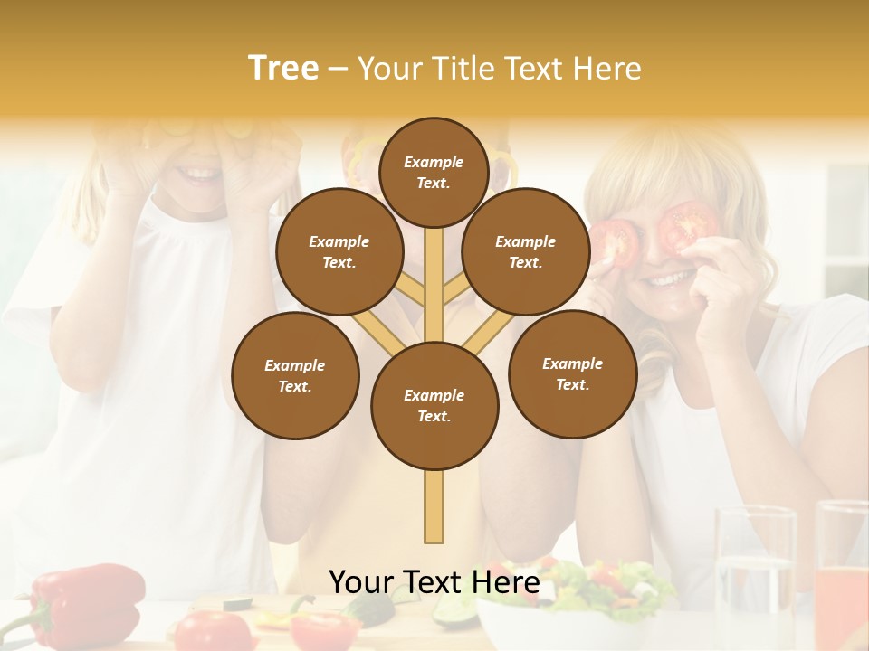 Little Girl Slice PowerPoint Template