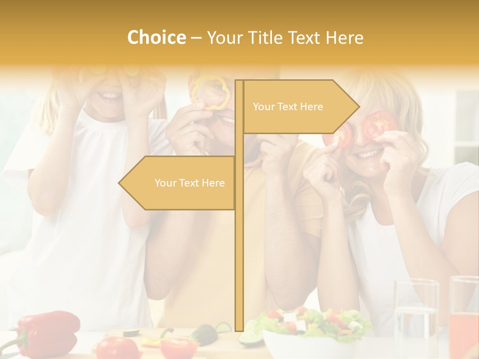 Little Girl Slice PowerPoint Template