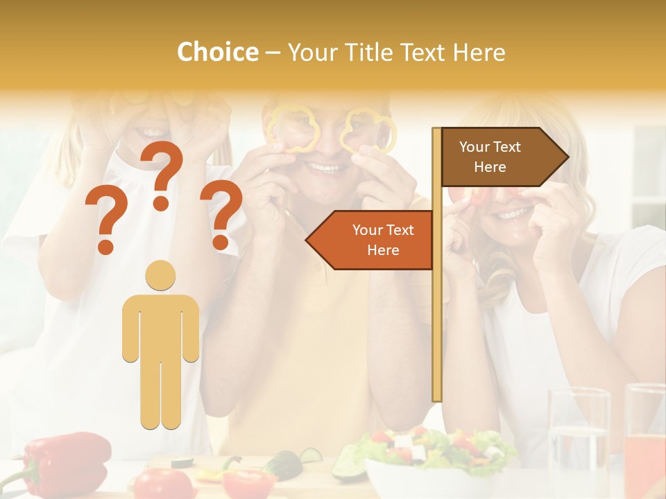 Little Girl Slice PowerPoint Template