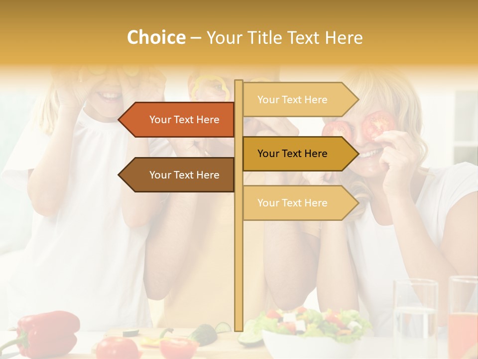 Little Girl Slice PowerPoint Template