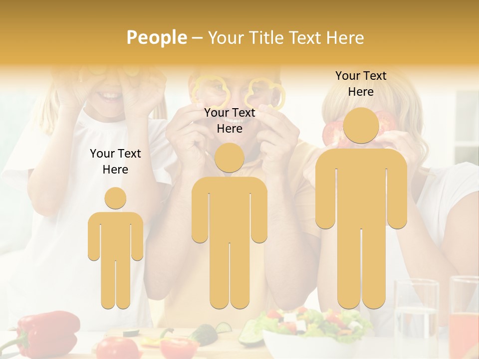 Little Girl Slice PowerPoint Template