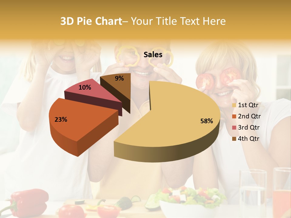 Little Girl Slice PowerPoint Template