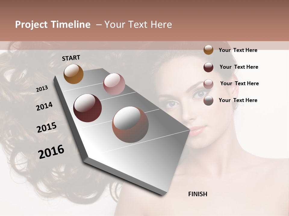 Horizontal Isolated Long PowerPoint Template