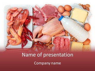 Products Milk Energy PowerPoint Template