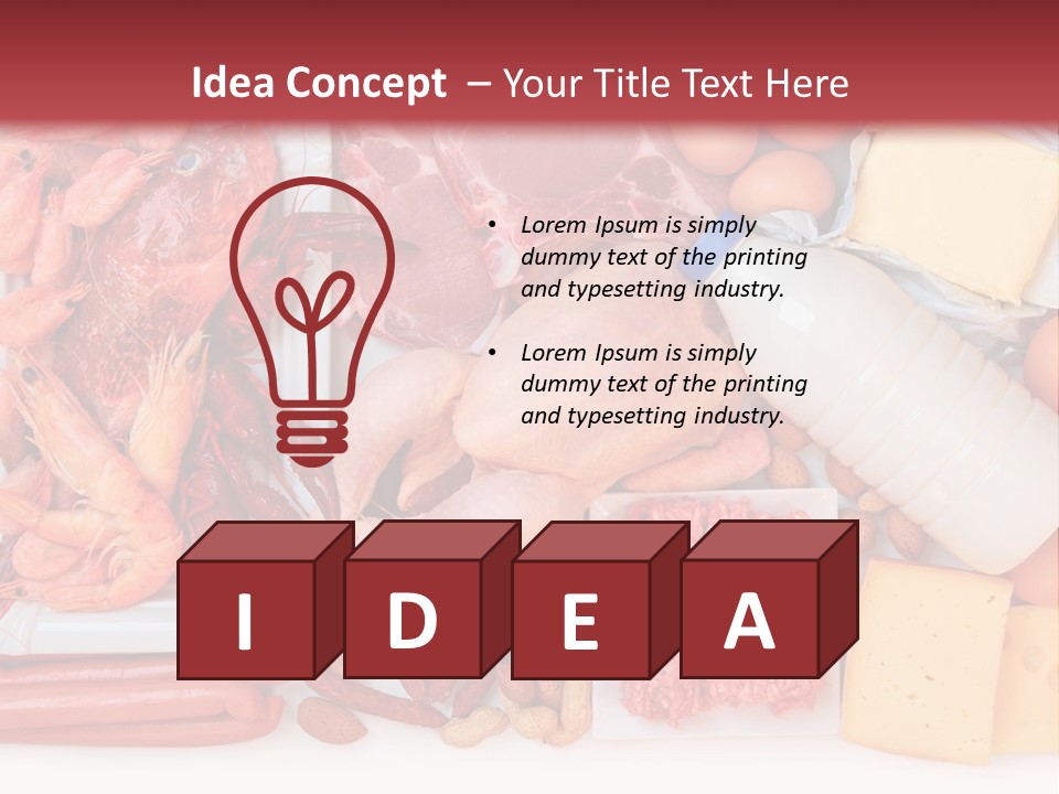 Products Milk Energy PowerPoint Template