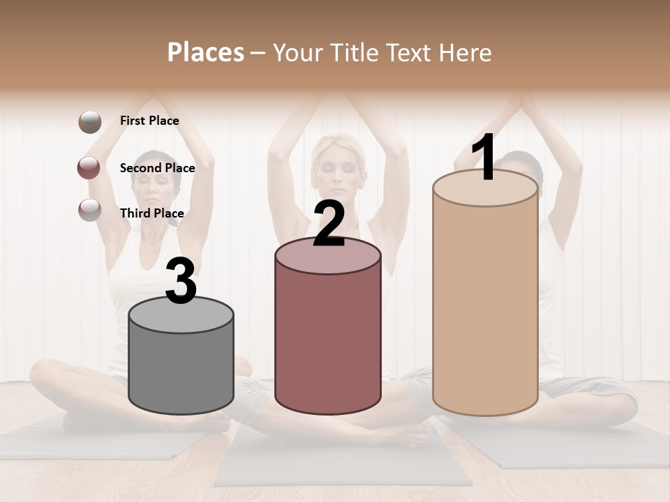 Yoga Mat Health Beautiful PowerPoint Template