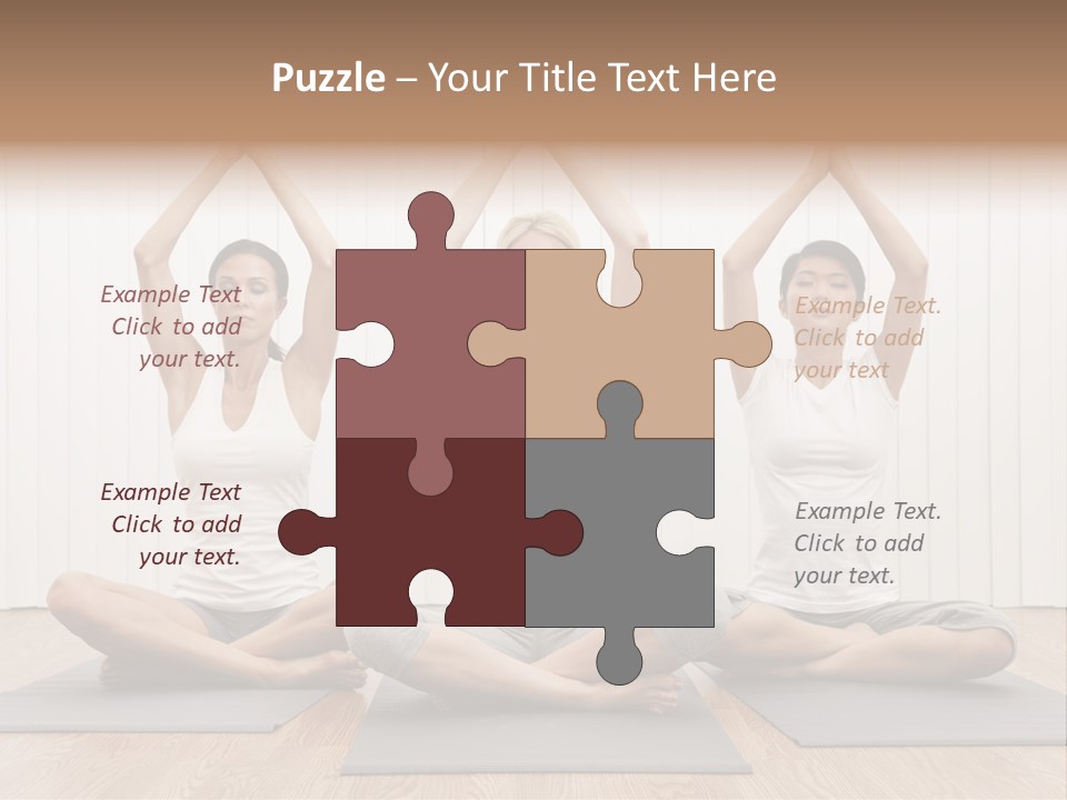 Yoga Mat Health Beautiful PowerPoint Template