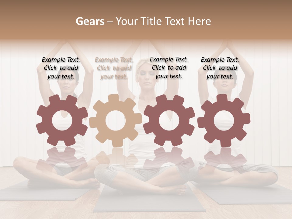 Yoga Mat Health Beautiful PowerPoint Template