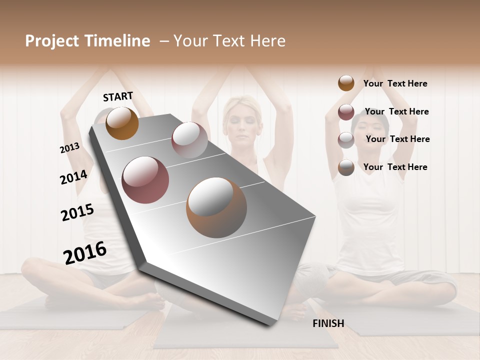 Yoga Mat Health Beautiful PowerPoint Template