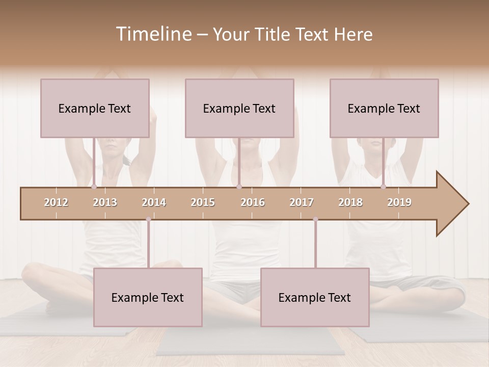 Yoga Mat Health Beautiful PowerPoint Template