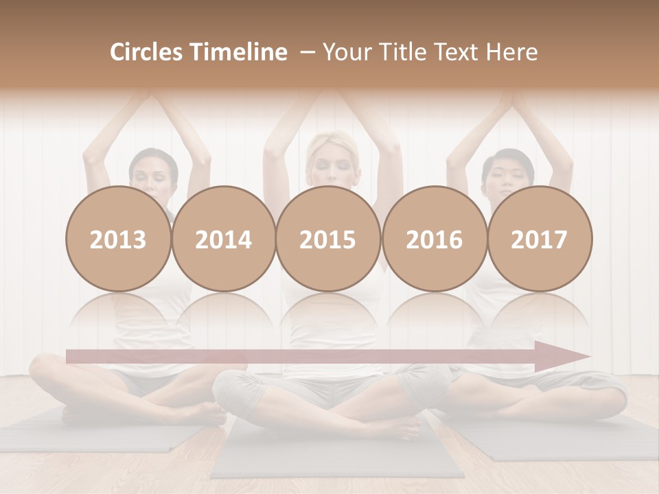 Yoga Mat Health Beautiful PowerPoint Template