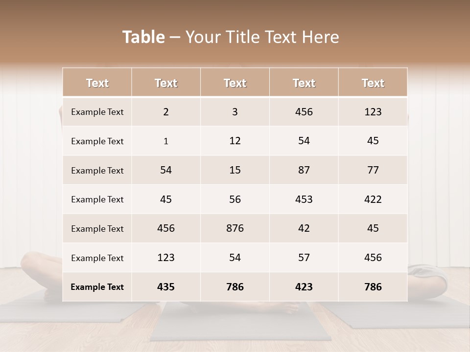 Yoga Mat Health Beautiful PowerPoint Template