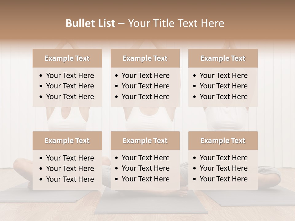 Yoga Mat Health Beautiful PowerPoint Template