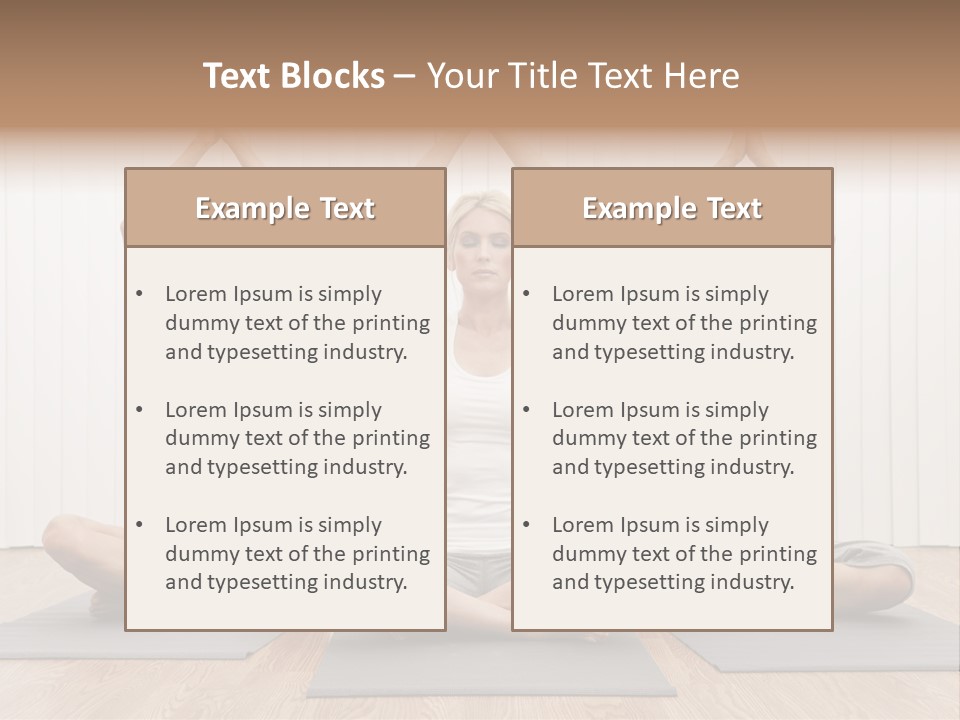 Yoga Mat Health Beautiful PowerPoint Template