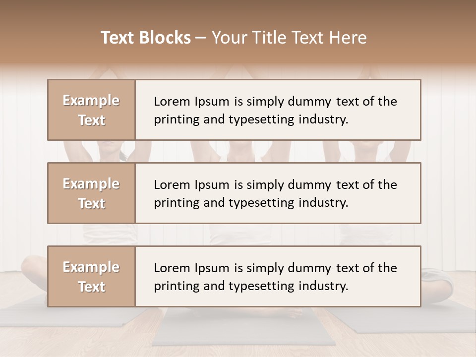 Yoga Mat Health Beautiful PowerPoint Template