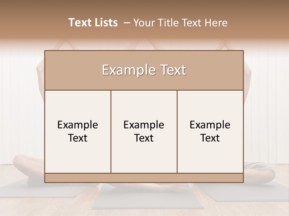 Yoga Mat Health Beautiful PowerPoint Template