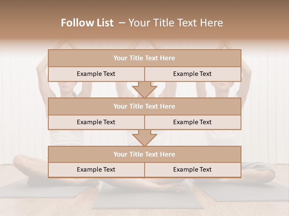 Yoga Mat Health Beautiful PowerPoint Template