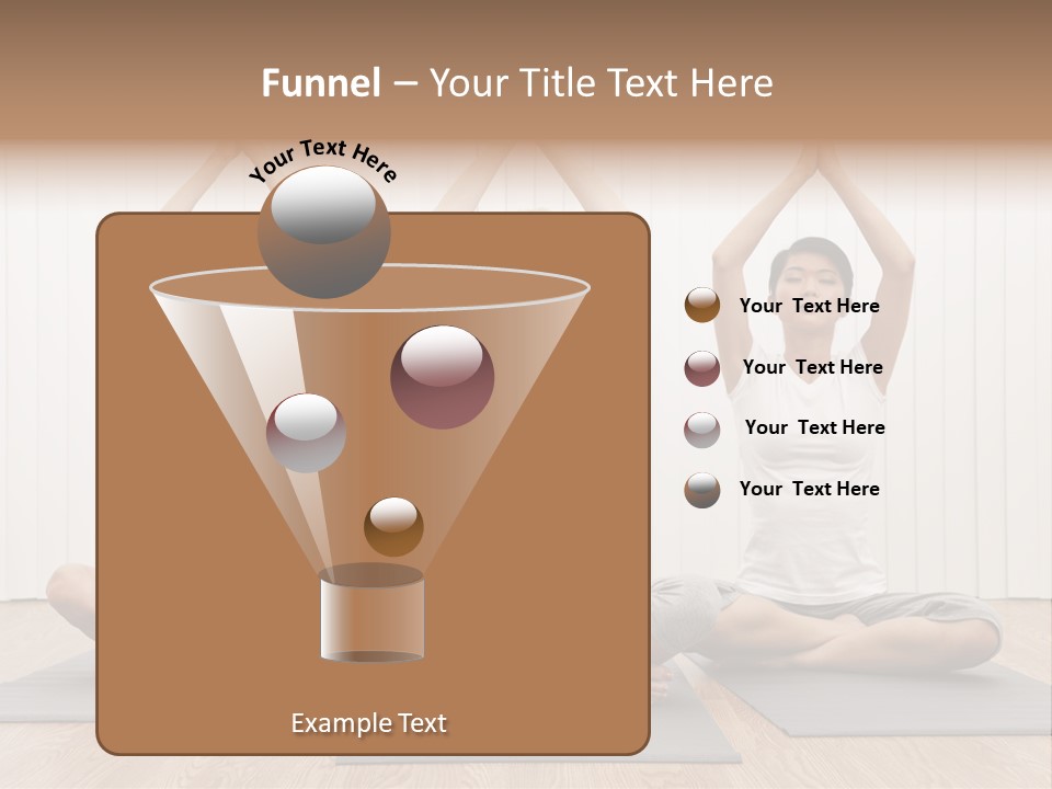 Yoga Mat Health Beautiful PowerPoint Template