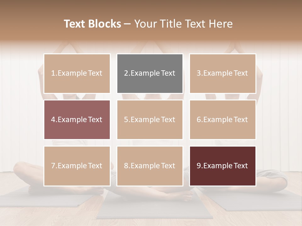 Yoga Mat Health Beautiful PowerPoint Template