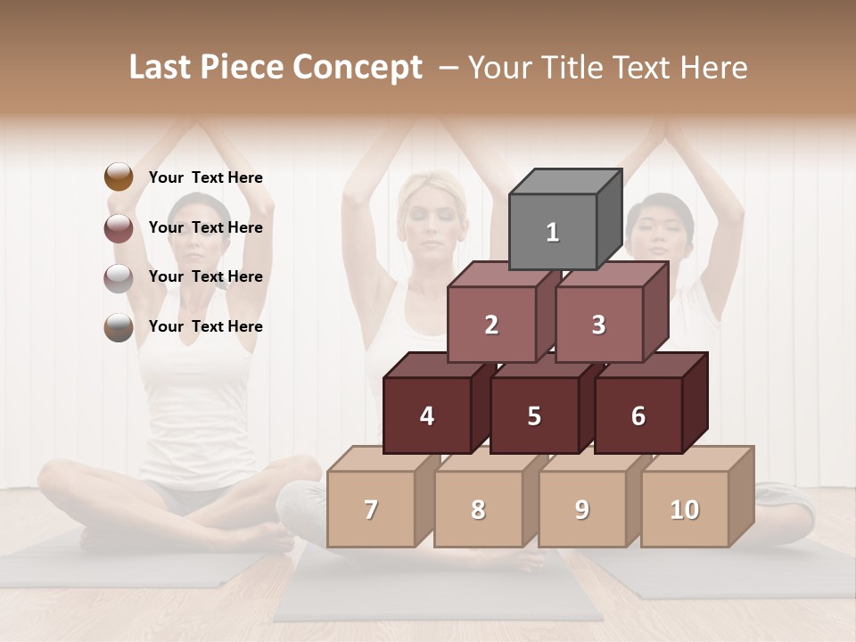 Yoga Mat Health Beautiful PowerPoint Template
