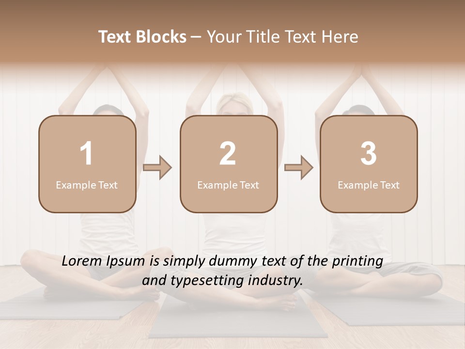 Yoga Mat Health Beautiful PowerPoint Template