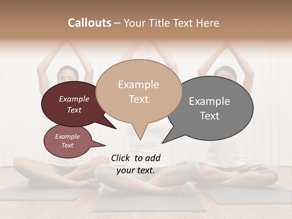 Yoga Mat Health Beautiful PowerPoint Template