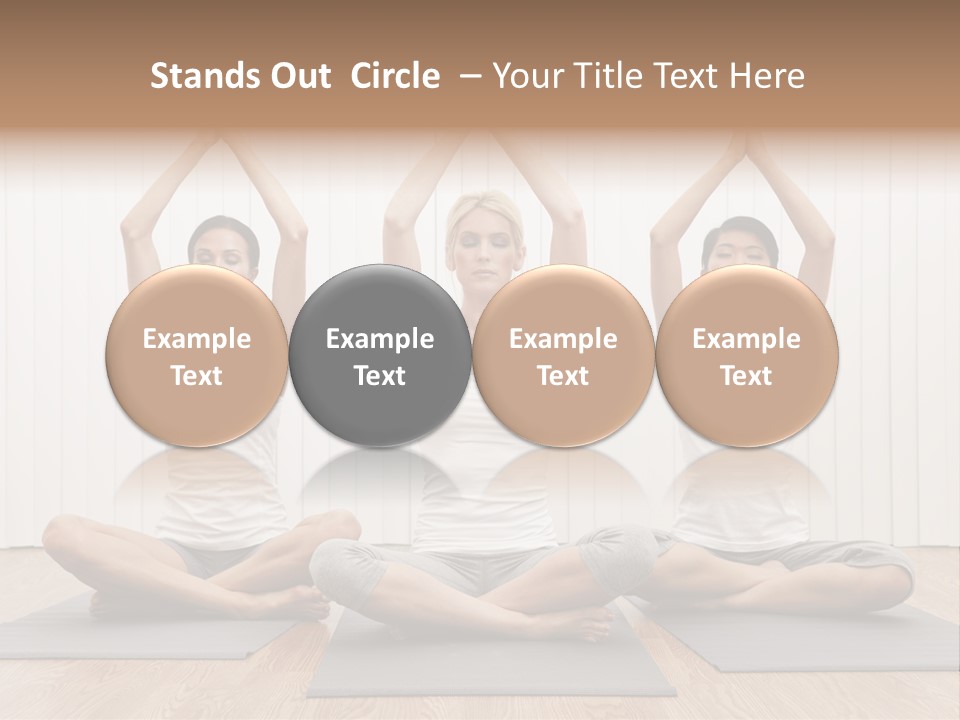 Yoga Mat Health Beautiful PowerPoint Template