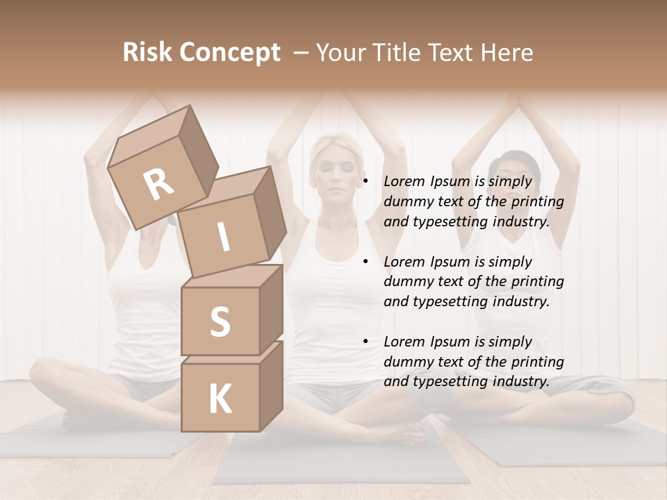 Yoga Mat Health Beautiful PowerPoint Template