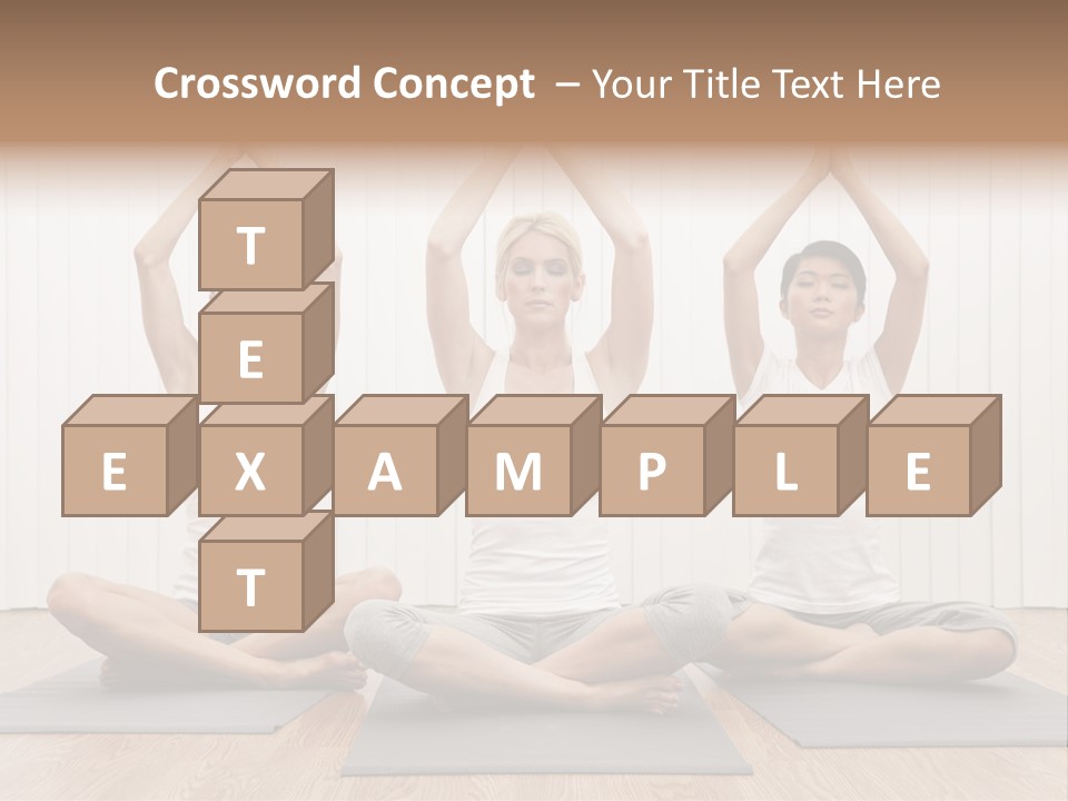 Yoga Mat Health Beautiful PowerPoint Template