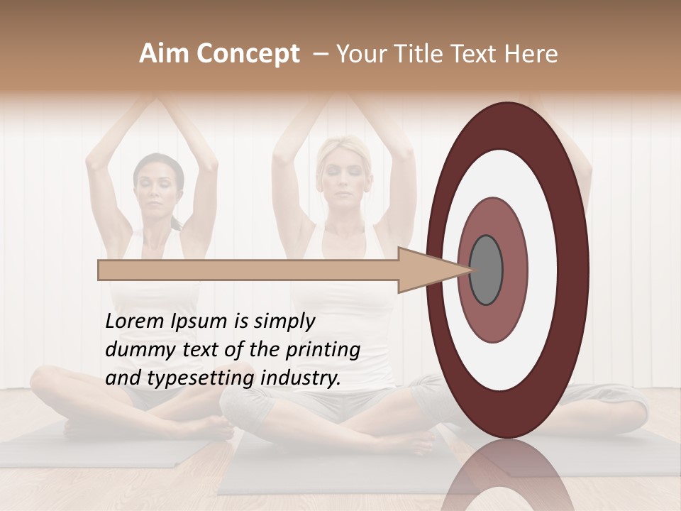 Yoga Mat Health Beautiful PowerPoint Template