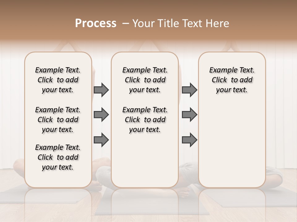 Yoga Mat Health Beautiful PowerPoint Template